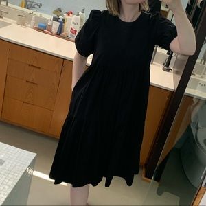 Zara poplin tiered dress